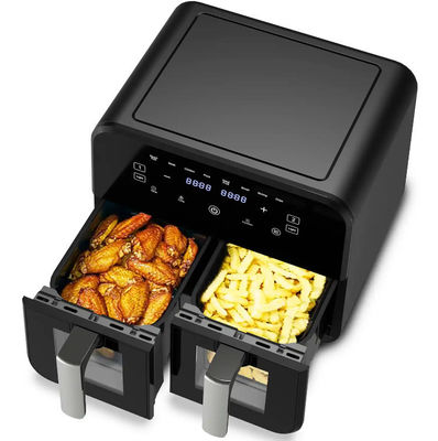 9L ekran dotykowy podwójny Fryer powietrzny Fryer elektryczny Smart Rack bez oleju