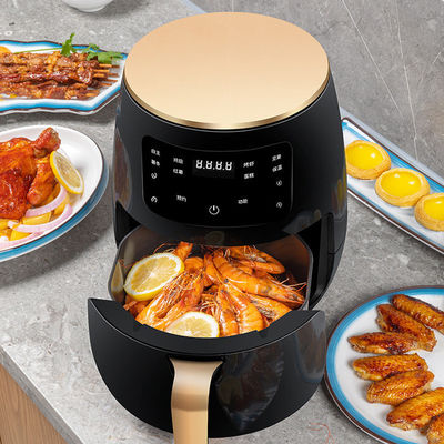 Funkcja Z Wskaźnikiem Światła 4,5L 6L Nieprzylepna Powierzchnia Gotowania Fryer powietrzny bez oleju