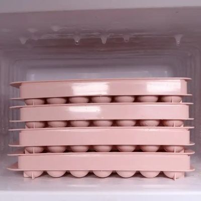 PP 33 Płaszczasty okrągły kołek kulka lodowa kubek tacy kulka plastikowa forma do produkcji kulki lodowej z pokrywą