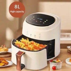 8L 1400W Smart Touch Screen Custom Oil Free Electric Deep Fryer Gorący Fryer