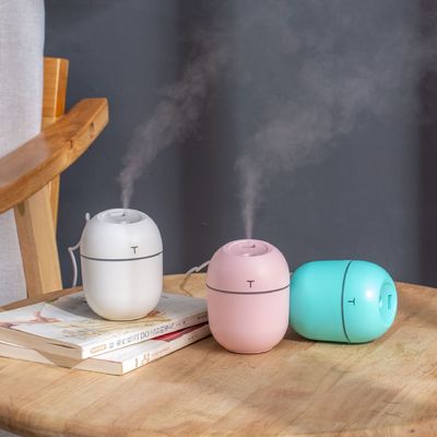 Ultrasonic 250ml Mini Wilgotnik Diffuser oleju aromatycznego z kolorowym światłem nocnym 100g