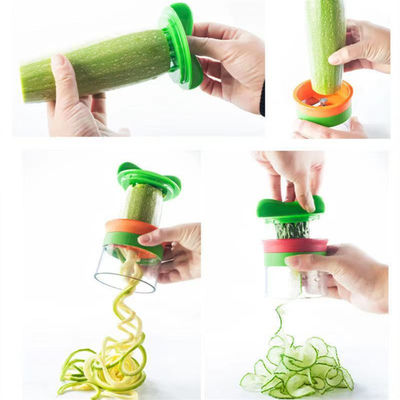 Spiralizer Grubą i Cienką Julienne Slicing Set 3 w 1 ręczne cięcie warzyw do pomarańczy