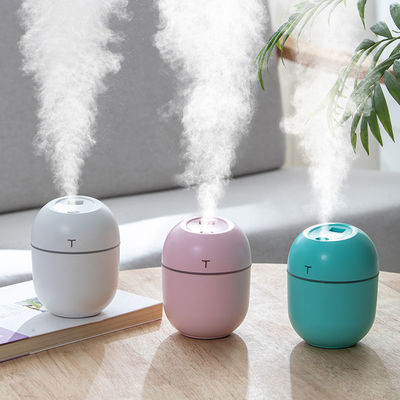Przenośny nawilżacz powietrza ultradźwiękowego o pojemności 220 ml z lampą LED i dyfuzorem zapachowym USB