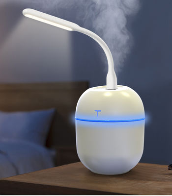 Przenośny nawilżacz powietrza ultradźwiękowego o pojemności 220 ml z lampą LED i dyfuzorem zapachowym USB