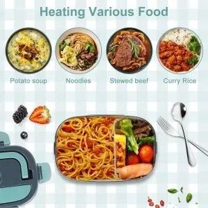 1.5L pojemność stali nierdzewnej Elektryczny ogrzewacz żywności Pudełko na lunch dla posiłków w podróży
