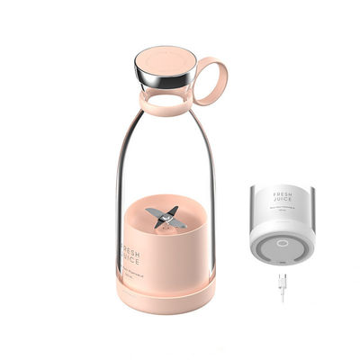 Przenośny, naładowalny mikser z USB 350ml 4 ostrza Pink Mini Electric do podróży