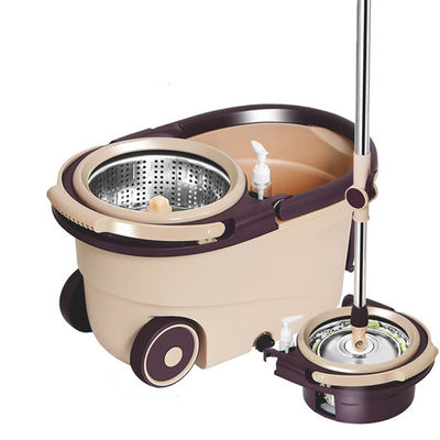 Bezproblemowe czyszczenie z domowym 360 Magic Spin Mop i koszyk do suszenia ze stali nierdzewnej