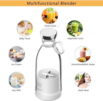 NO Aplikacja sterowana Mini Juicer Cup Plastic USB Portable Blender do koktajli i koktajli