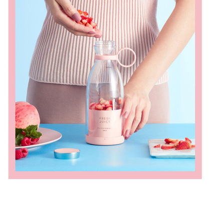 NO Aplikacja sterowana Mini Juicer Cup Plastic USB Portable Blender do koktajli i koktajli