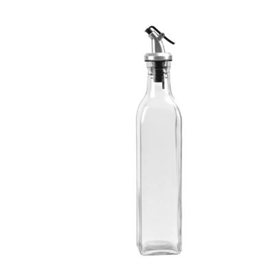 Square Calcium Na Glass Vinegar Oliwa z oliwek butelka z dysze