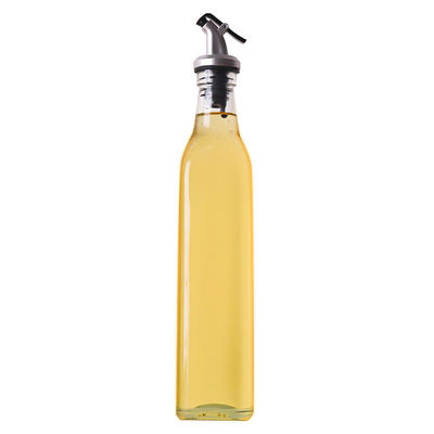 Square Calcium Na Glass Vinegar Oliwa z oliwek butelka z dysze