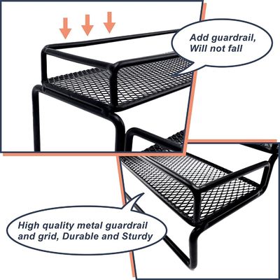Żywność Żelazo Pieczone Lakier Spice Rack Organizer do szafy 4 Tier Stopnia Wsparcie