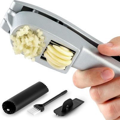 Bezpłatny próbka 2 w 1 ręczne czosnku prasy Mincer Kuchnia czosnku szczelinowania Slicer przenośny czosnku miętania Crusher Masher Maker narzędzia warzywne