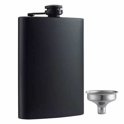 Skórzane butelki z wina ze stali nierdzewnej dla mężczyzn 8 oz Flask zewnętrzny z biodra Rozmiar produktu 93 * 122mm