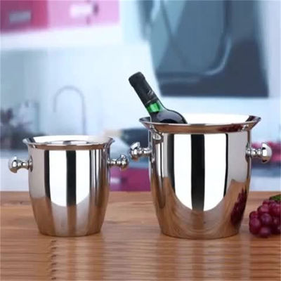 Wiadro z lodu ze stali nierdzewnej na 6 butelek Piwa Czerwone wino