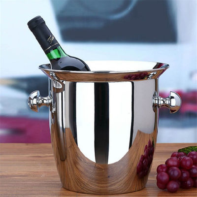 Wiadro z lodu ze stali nierdzewnej na 6 butelek Piwa Czerwone wino