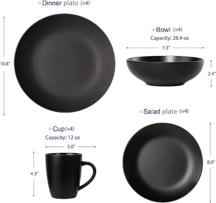 Wyborne życie Ceramic Porcelana Naczynia stołowe Naczynia obiadowe Naczynia naczynia łyżko talerz zestaw domowy