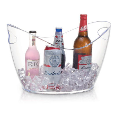 8L LED Acrylic Plastic Bucket Modern Design Style for Party Bar Buckets Tongs Typ