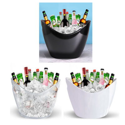 8L LED Acrylic Plastic Bucket Modern Design Style for Party Bar Buckets Tongs Typ