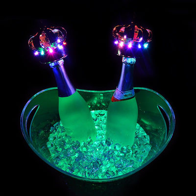 Party Club Hotel Acrylic Plastic Drink Container Custom Logo Led Acrylic Ice Bucket