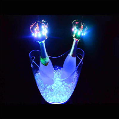 Party Club Hotel Acrylic Plastic Drink Container Custom Logo Led Acrylic Ice Bucket