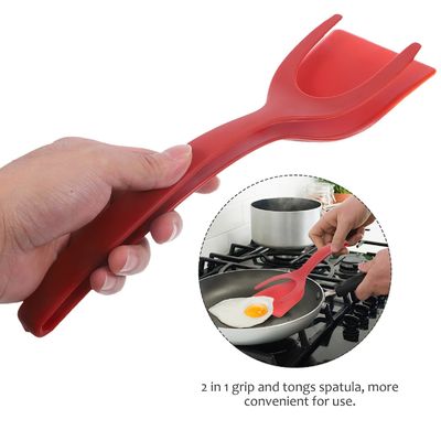 Narzędzia do produkcji owoców i warzyw Typ 2 w 1 Spatula Tong Materiał PPA Grip and Flip Egg Clip