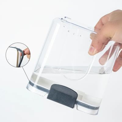 Stanowiący typ kuchni PET plastikowe pojemniki do przechowywania żywności Przejrzysty hermetyczny zestaw 4pc