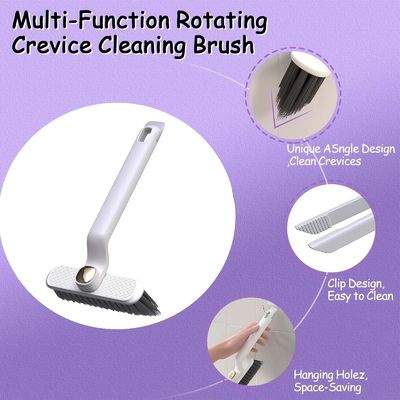 OEM/ODM Akceptowalna szczotka czyszcząca 360 Rotating Crevice Brush dla narożników i szczelin