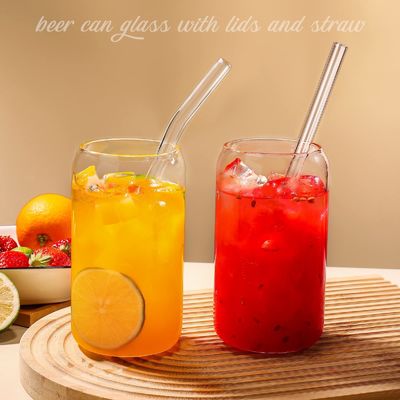 Przy okazji imprezy Morden Luxury 16oz Jasny Szklany Jar Mason z Bambusową pokrywą i słomą