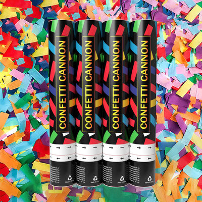 Konfetti Cannon Party Supplies 60cm biodegradowalne ręcznie skręcone kanony odkrywające płeć