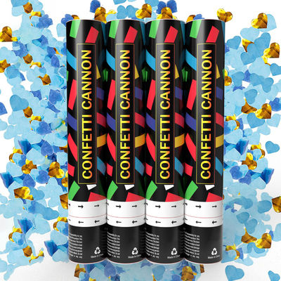 Konfetti Cannon Party Supplies 60cm biodegradowalne ręcznie skręcone kanony odkrywające płeć