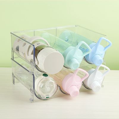 Wino i napoje organizator PET półka do kuchni szafki lodówki plastikowej butelki