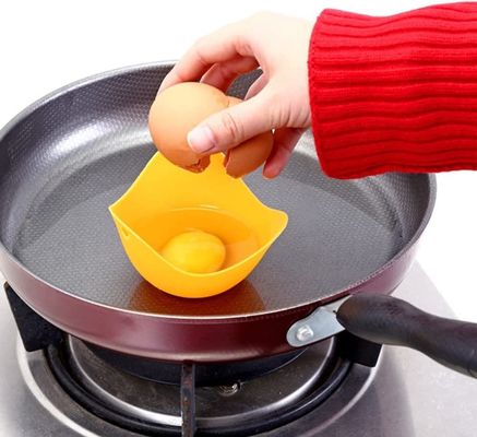 Zastosowane logo silikonowe mikrofalowe kubki do jajek dla idealnych jajek 9 cm średnicy