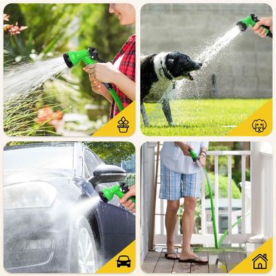 25-250 stóp wysokiego ciśnienia ciężkiego użytku ogródki węża wodnego szczotka spray z rozszerzalnym węża