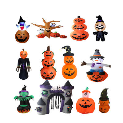 Plastikowy Halloween Pumpkin Tombstone Pumpkins w / LEDs Idealny na Halloween