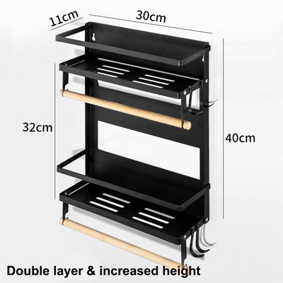 4 poziom magnetyczny urządzenie do organizowania lodówki do uchwytu ręczników z papieru kuchennego 5 haków i pojemność 2,6 kg
