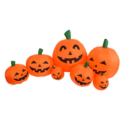 2.2m Długo Na zewnątrz Na wnętrzu Halloween Nadmuchane dyny Dekoracje z lampami LED