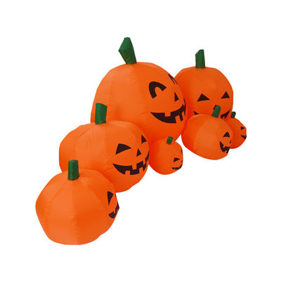 2.2m Długo Na zewnątrz Na wnętrzu Halloween Nadmuchane dyny Dekoracje z lampami LED