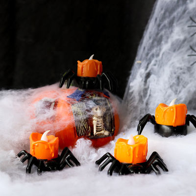 Dekoracje na Halloween Odrobnik do świec na dywanie LED Światła nocne Świecznik Ozdoby lampy 8*12cm