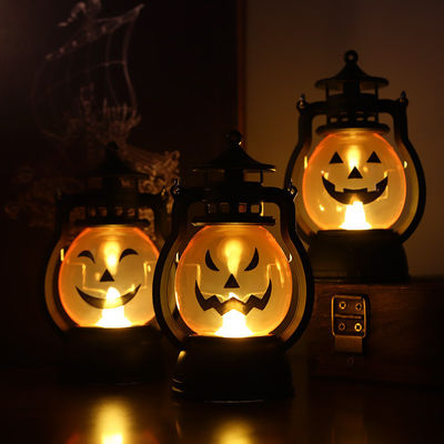 Kreatywne ozdoby Halloween Dekoracja świecznik dyni LED Elektroniczna lampa świecznika