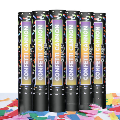 40cm Wielokolorowe Biodegradowalne Popper Confetti Cannons dla kolorowych uroczystości