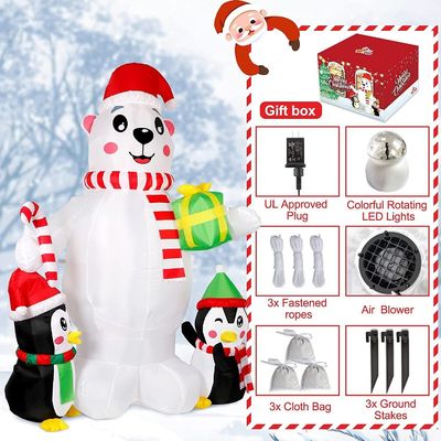 Dekoracje imprezowe z poliestru Ozdoby z LED Świąteczne światła Święty Mikołaj navidad