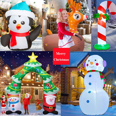 Dekoracje imprezowe z poliestru Ozdoby z LED Świąteczne światła Święty Mikołaj navidad