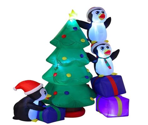 Dekoracje imprezowe z poliestru Ozdoby z LED Świąteczne światła Święty Mikołaj navidad