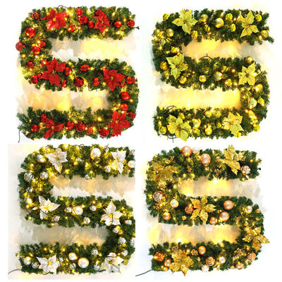 Pre Lit Wreath for Shopping Mall Hotel Outdoor Decorative Door Hanging Dekoracja
