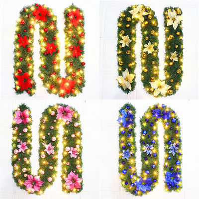 Pre Lit Wreath for Shopping Mall Hotel Outdoor Decorative Door Hanging Dekoracja