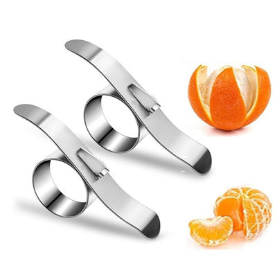 430 Pierścień ze stali nierdzewnej Mini Size Fruit Peeler Kitchen Gadget Manual Orange Peeler Sliver