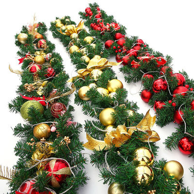 Pre Lit Wreath for Shopping Mall Hotel Outdoor Decorative Door Hanging Dekoracja