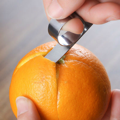 430 Pierścień ze stali nierdzewnej Mini Size Fruit Peeler Kitchen Gadget Manual Orange Peeler Sliver