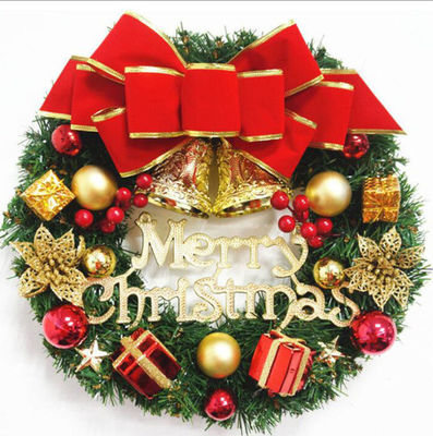 Okrągły wieniec XMAS dla drzwi wejściowych Wieniec z dostosowanym logo